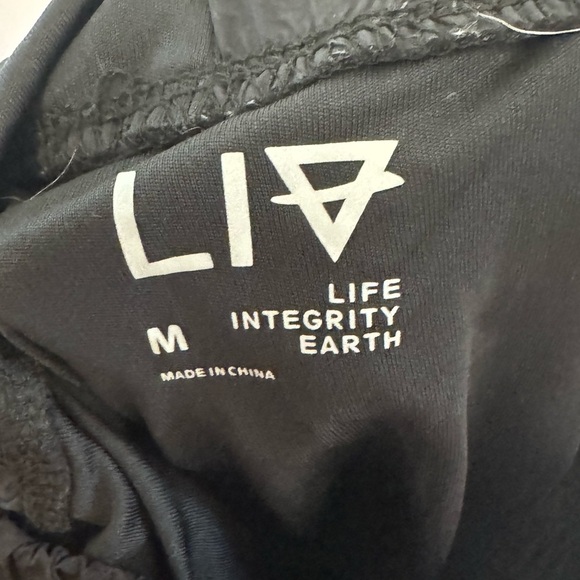 Life Integrity Earth Black Women's Athletic Shorts - Picture 4 of 4